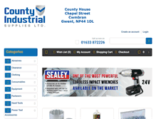 Tablet Screenshot of countyindustrial.co.uk